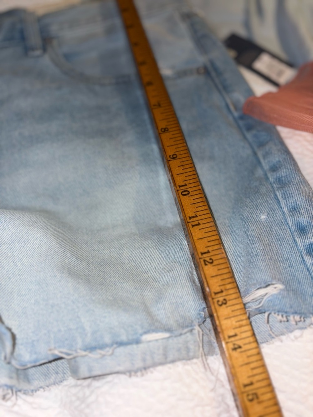 Universal Thread Light Blue Denim Jean Button Fly Shorts NWT - Picture 12 of 14